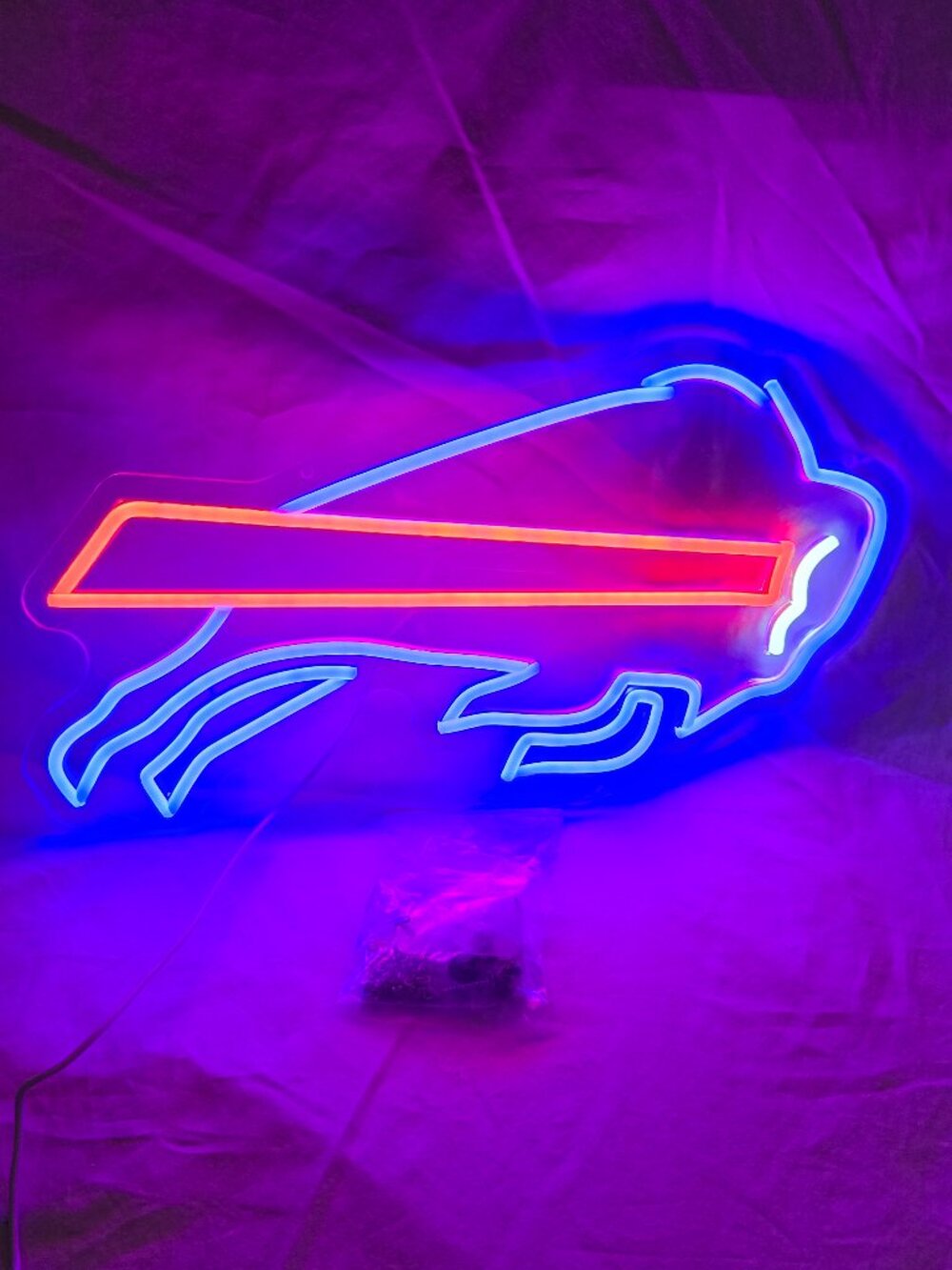 NEW - Buffalo Bills LED Neon Sign - Dimmable - USB Plug - Mounting Hardware